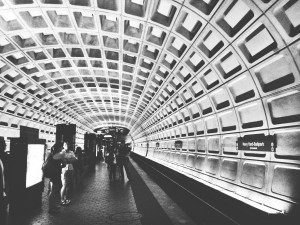 Our daily commute involves a trip on the Metro.