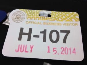 On July 15th, I attended a strategy meeting for charity tax reauthorization with other non-profit sector leaders. (H-107 is located in the office of the House Majority Whip - currently California's Kevin McCarthy.)