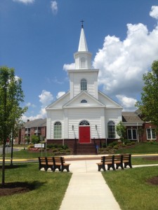 The iconic chapel at The Village at Orchard Ridge