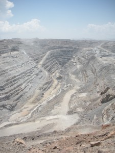 The Rossing Uranium mine pit. As deep as the Eiffel Tower. Nearly a mile long!