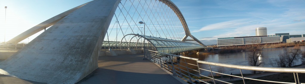 "The Bridge of the Third Millennium", constructed for the 2008 World Expo.