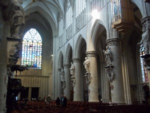 The Cathedral of Saint Michel, in Brussels