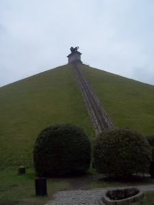 The Butte du Lion at Waterloo. 241 steps to the top... climbed them all!