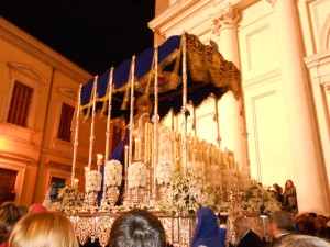 The Paso depicting the Virgin Mary, which I loved. It was stunning, covered in sparkling white accents.