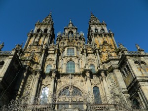 The Catedral de Santiago de Compostela, in Galicia.