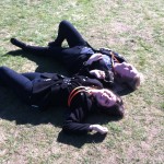Getting our tan on at Stonehenge