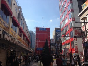 Famous shopping district in Akihabara where most places sell pop culture items