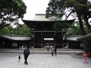 Entrance to the actual shrine where Emperor Meiji and Empress Shoken are deified