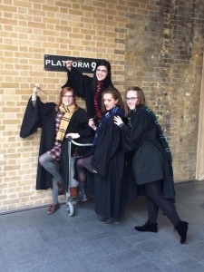 Going to Hogwarts at Platform 9 3/4