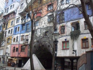 The Hundertwasserhaus, an apartment complex.