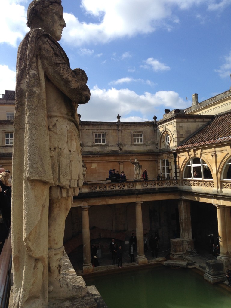 The Roman Baths (statues of emperors around the top viewing gallery)