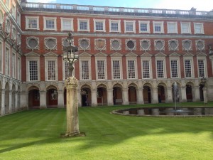 a courtyard - Hampton Court Palace