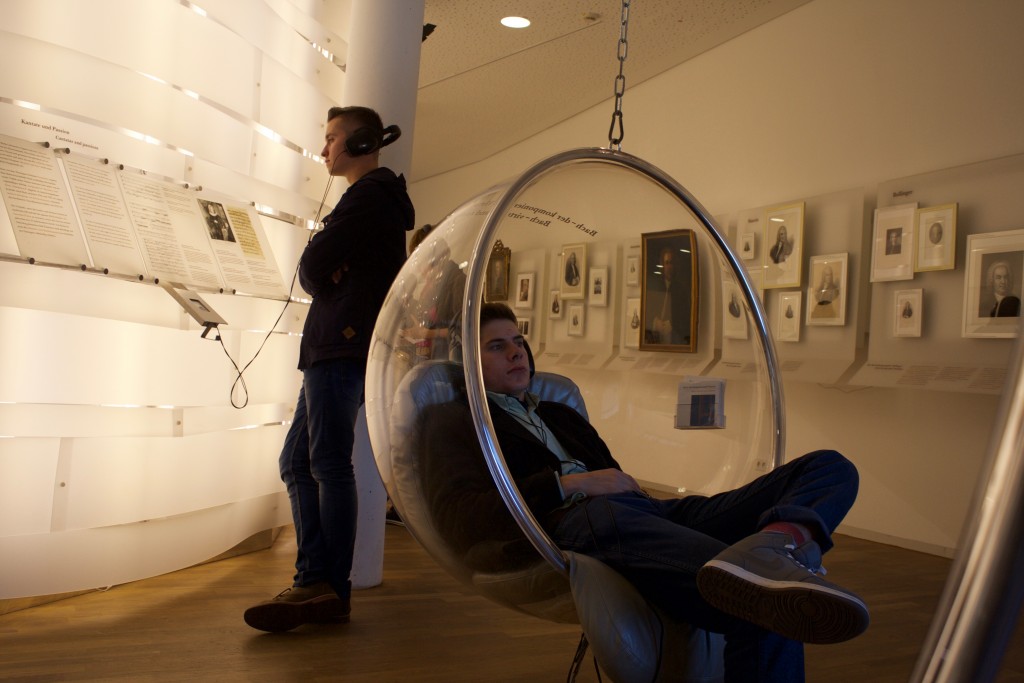Later that day, we all toured the Bachhaus Museum where we had an opportunity to listen to several of Bach's compositions in cool hanging chairs!