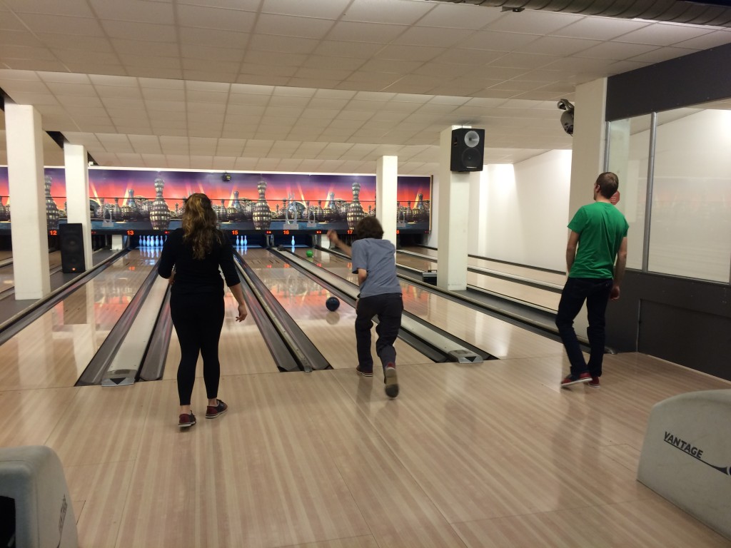 Group bowling in Reutlingen. 