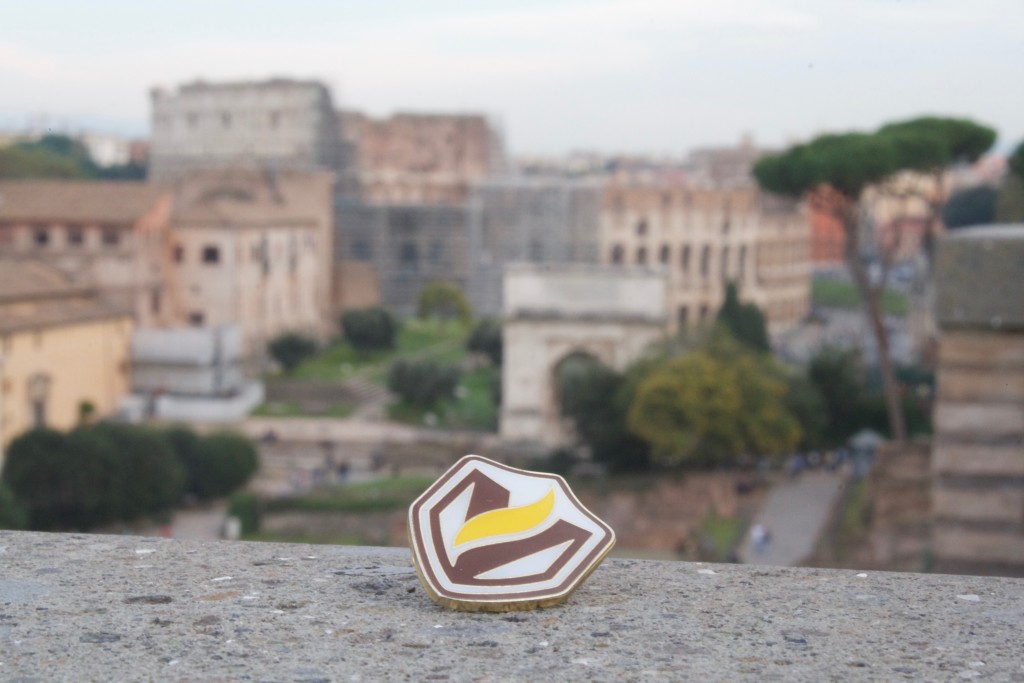 The Valpo Pin overlooking the Colosseum. 