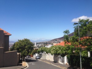 View of Cape Town from walk
