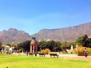 Table Mountain from the park