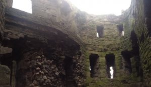 Beaumaris interior ruins 