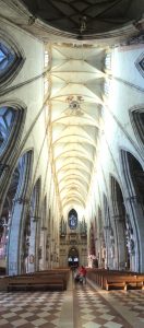 The openness of the Ulmer Münster's nave. 