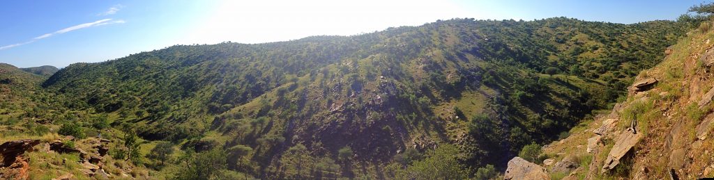 The hills surrounding Windhoek at Daan Viljoen Game Paek