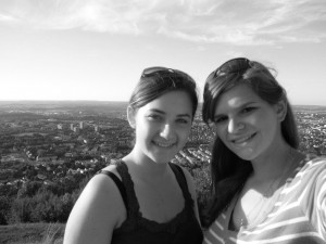 Cate and I on top of Mount Baldy